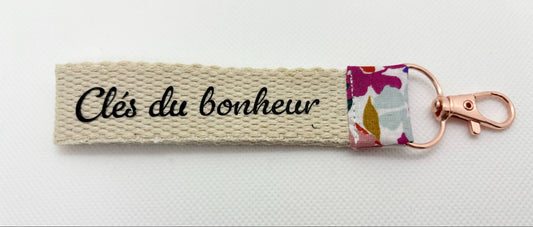 Porte - Clés " Clés du bonheur"