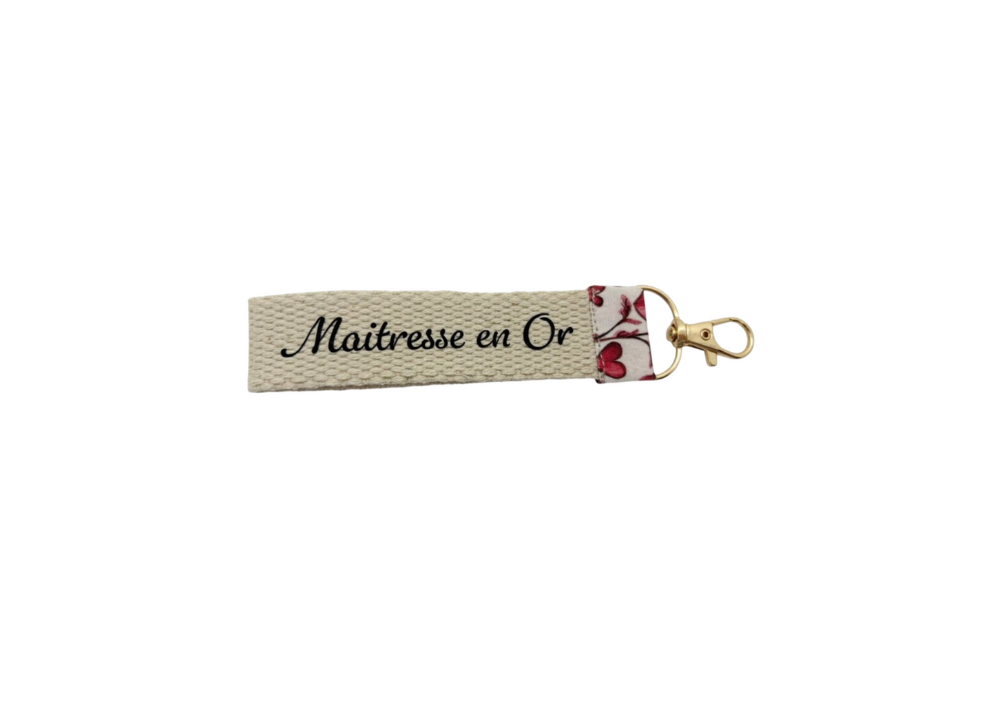 Porte - Clés " Maitresse en Or " - Spécial Maitresse