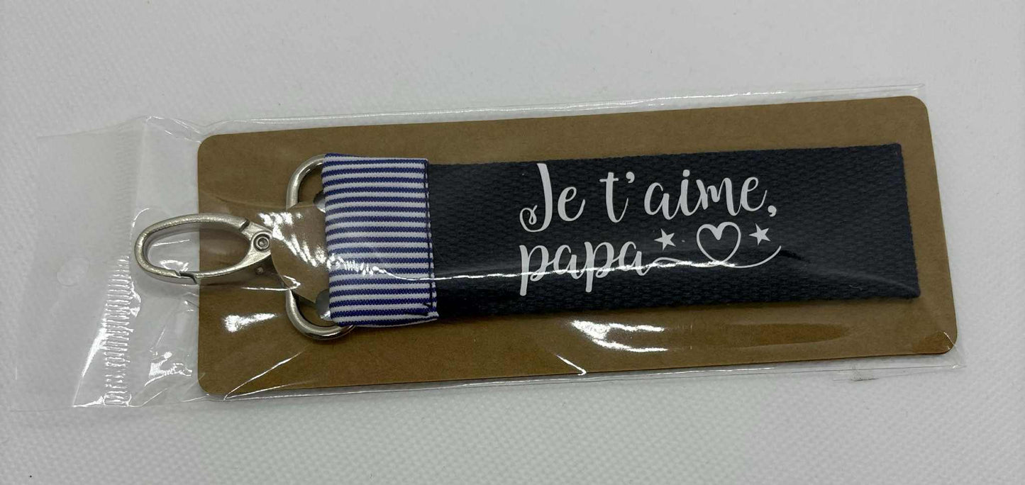 Porte Clés " Je t'aime papa"