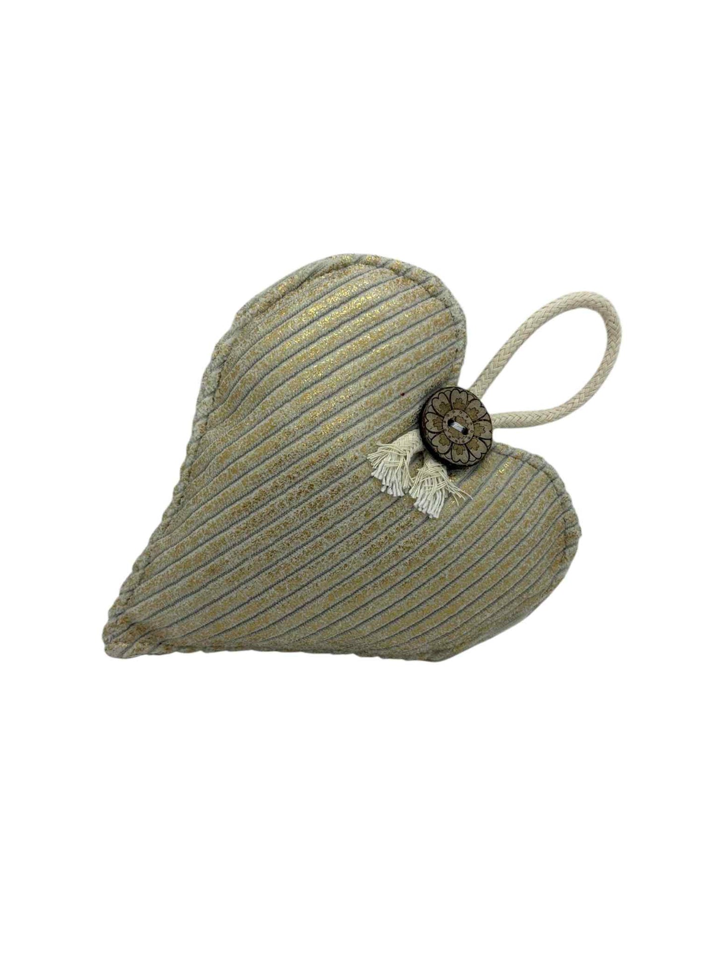 Coeur enchanté velours or " Coeur douceur"