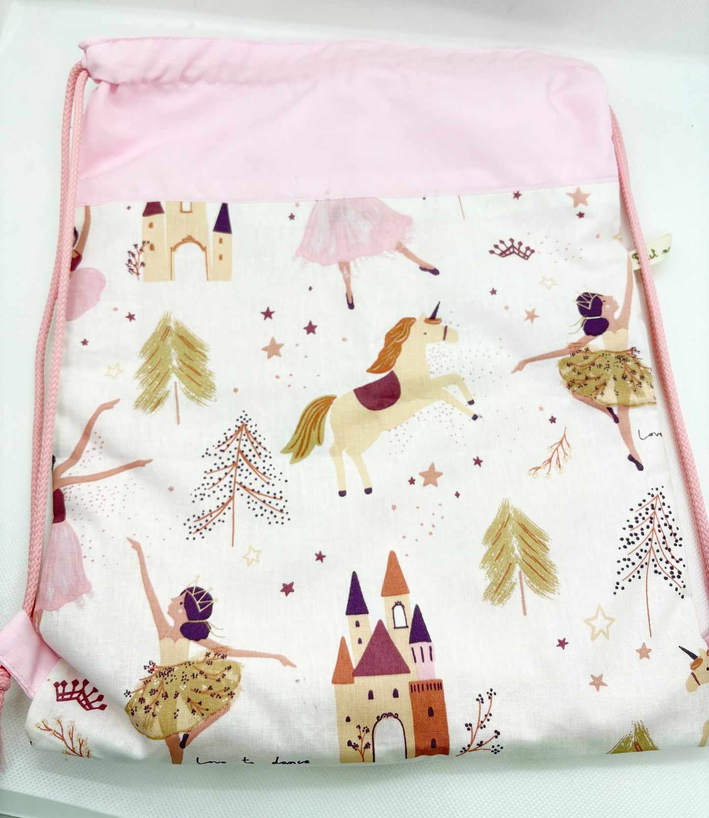 Pochon à cordon " Petite ballerine" Personnalisable - Le petit sac à Trésors