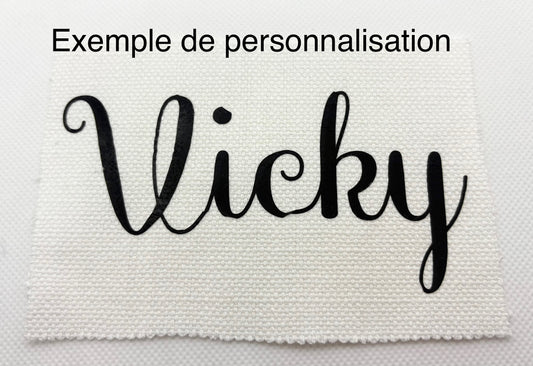 Pochon à cordon " Pas de cygne" Personnalisable - Le Petit sac à Trésor