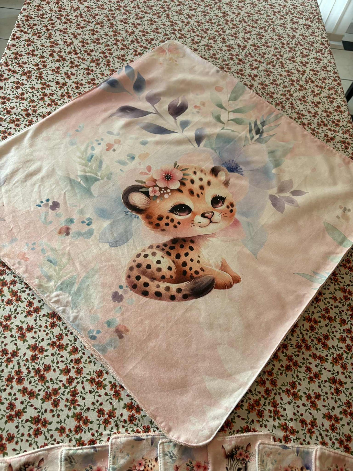 Cape de bain 'Petit Cocoon" - 0/18 mois - éponge bambou rose