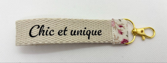Porte - Clés " Chic et unique"