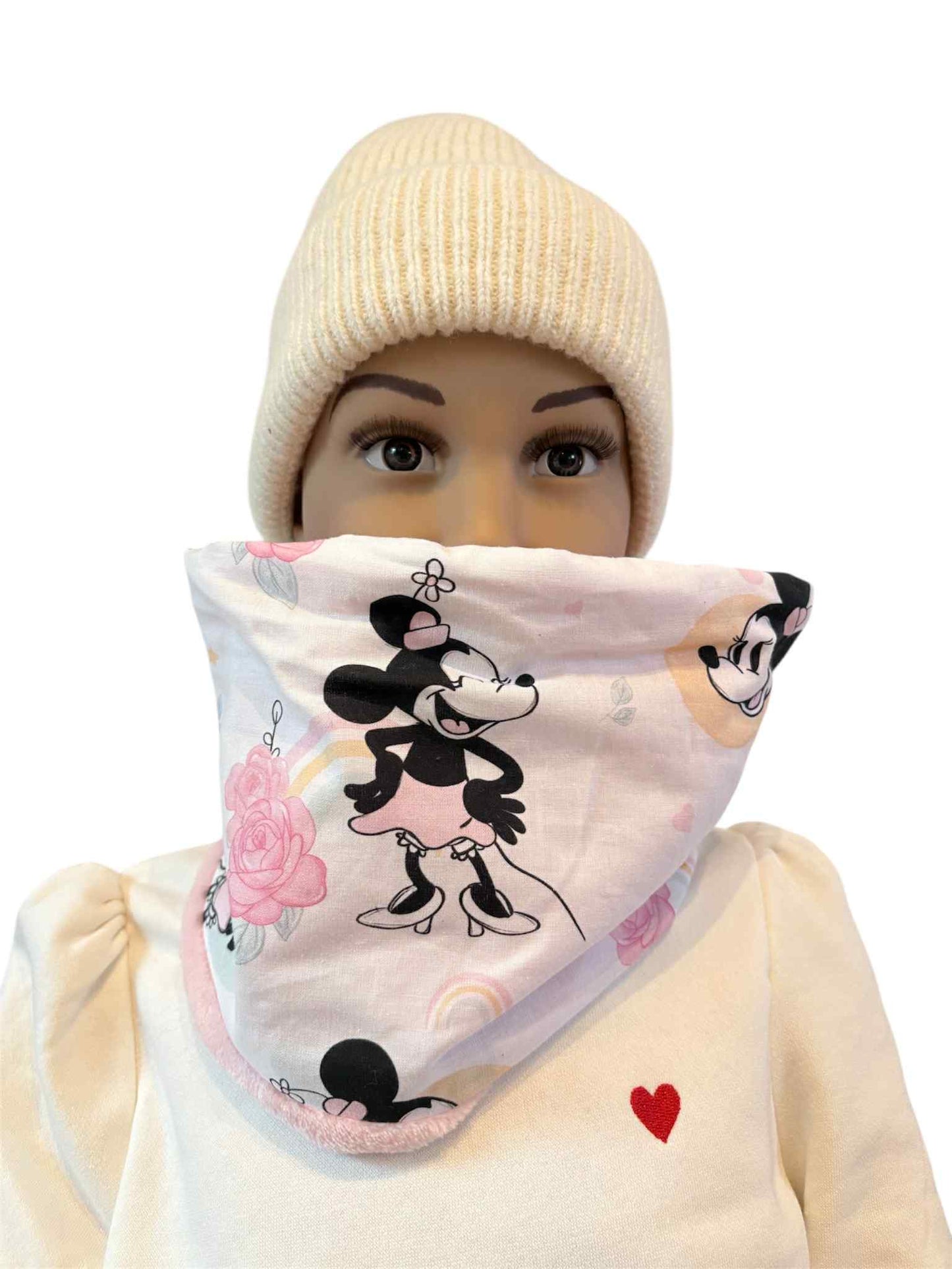 Snood Enfant " Petite souris fille" 3/6 ans