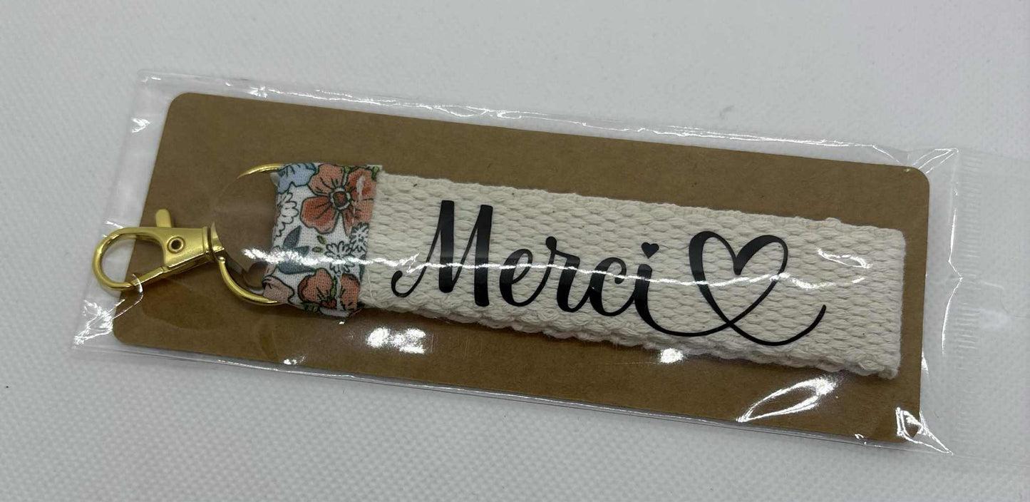 Porte Clés " Merci"