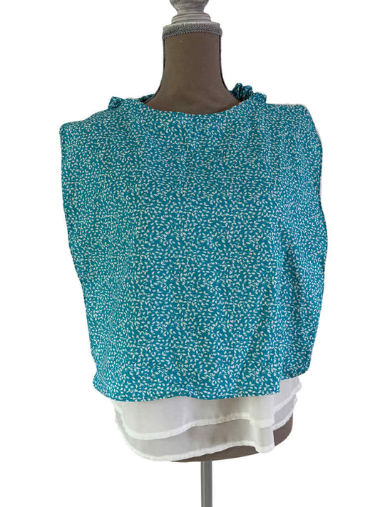 Bavoir adulte " Bleu Pétale"