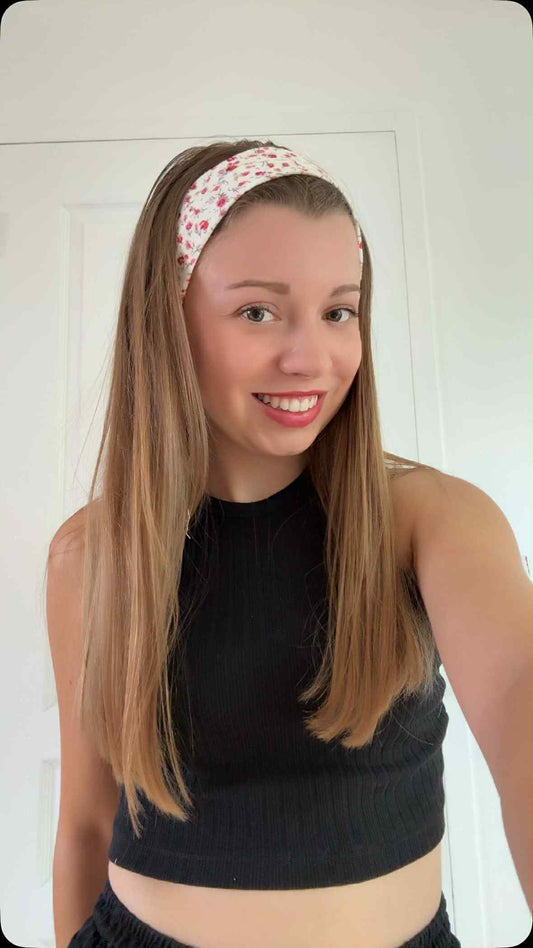 Bandeau à Cheveux " Rose Garden" - Modèle 10/12 ans