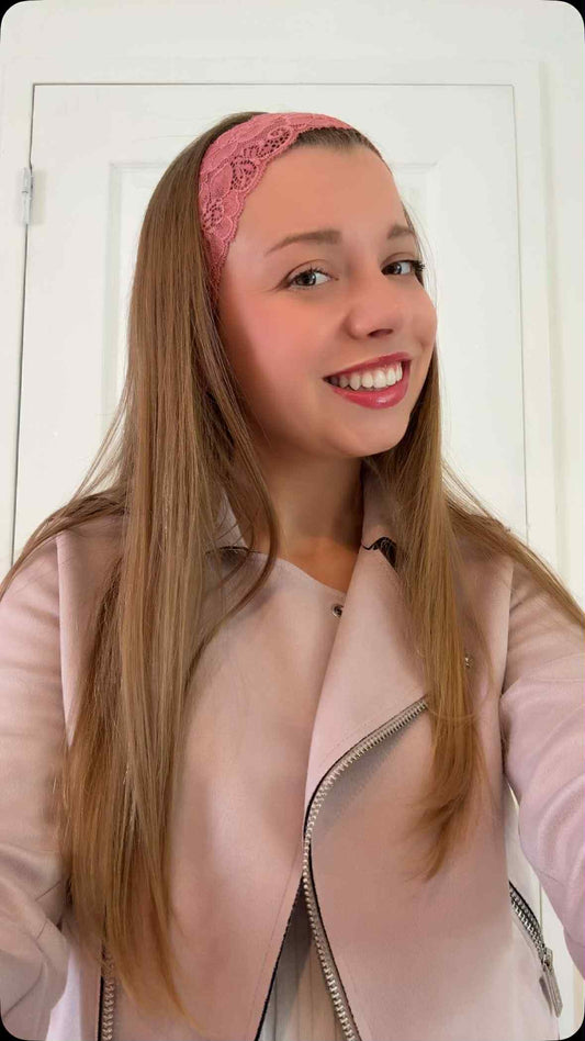 Bandeau à cheveux " Elégance Poudrée" - Modèle Femme