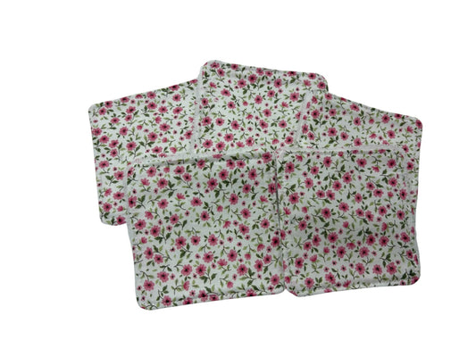 Lot de 5 lingettes lavables " Douce prairie"
