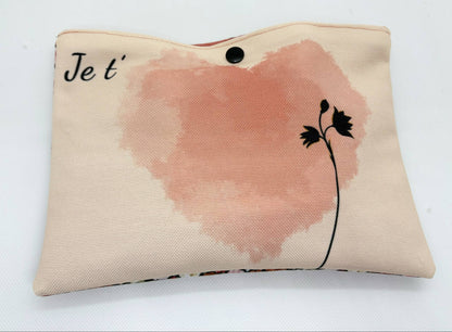 Coffret douceur " Maman" - Spécial Fête des Mères -Lot de 8 lingettes lavables + jolie pochette