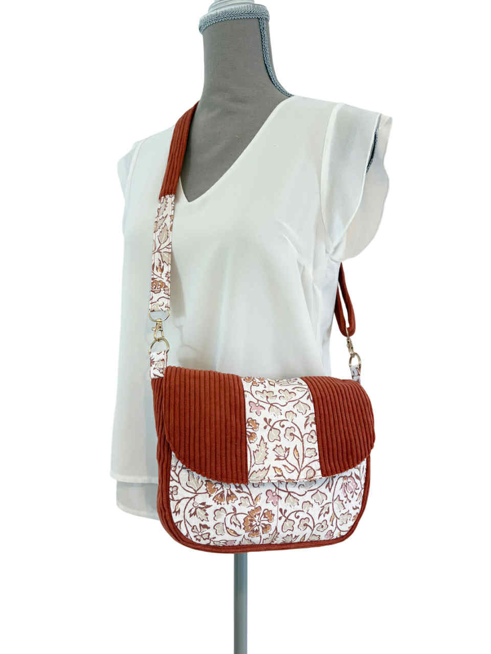 Sac bandoulière " Terre de Fleurs"