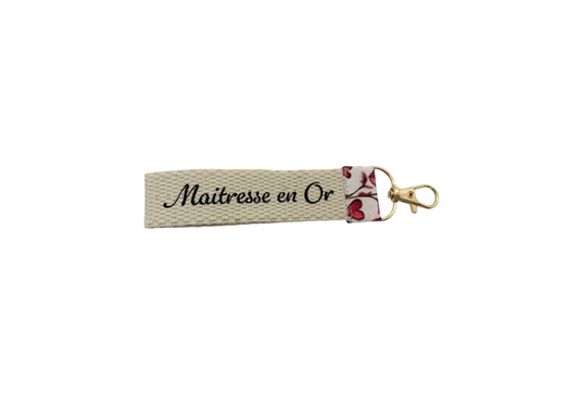 Porte - Clés " Maitresse en Or " - Spécial Maitresse