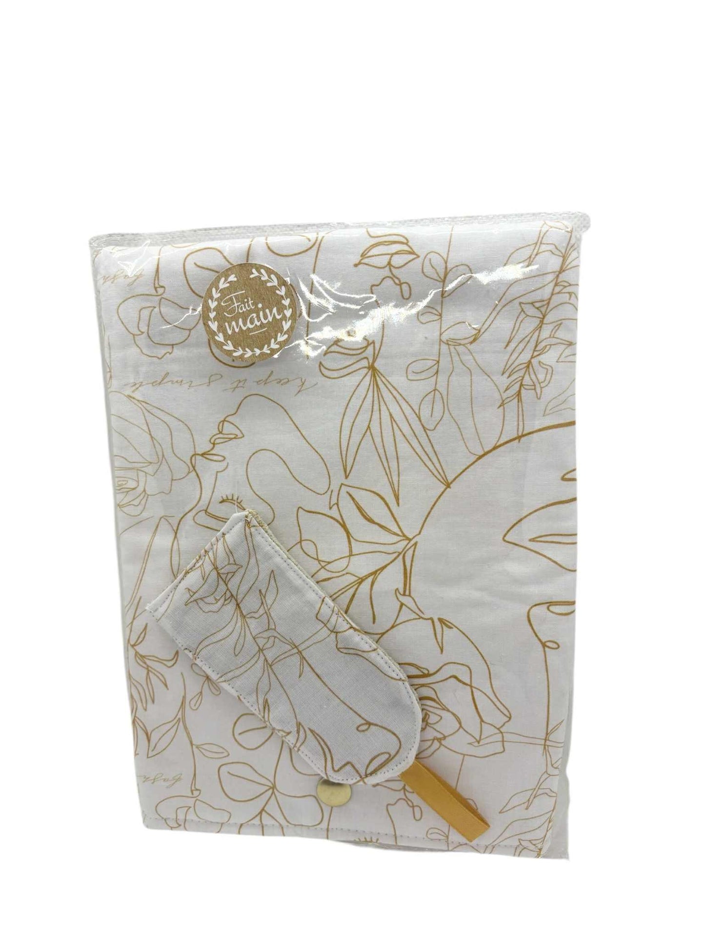 Coffret : Pochette livre + marque page " Visage d'Or"