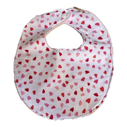 Bavoir bébé petit cœur