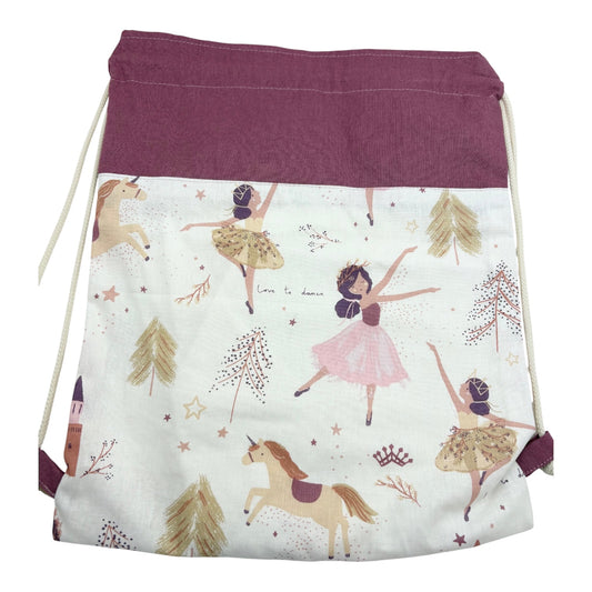 Pochon à cordon " Ballet de Fée " Personnalisable  - Le petit sac à Trésors