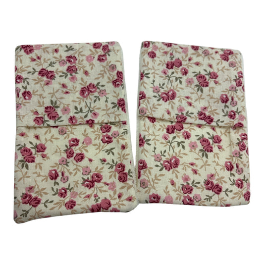 Débarbouillette ( lot de 2) «  Fleur de Rose»