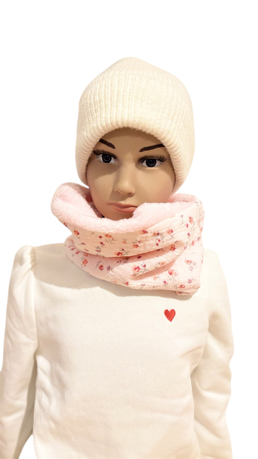 Snood enfant « Pétale vagabond »