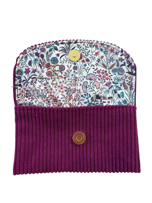 Pochette multifonction velours «  Florivelle »