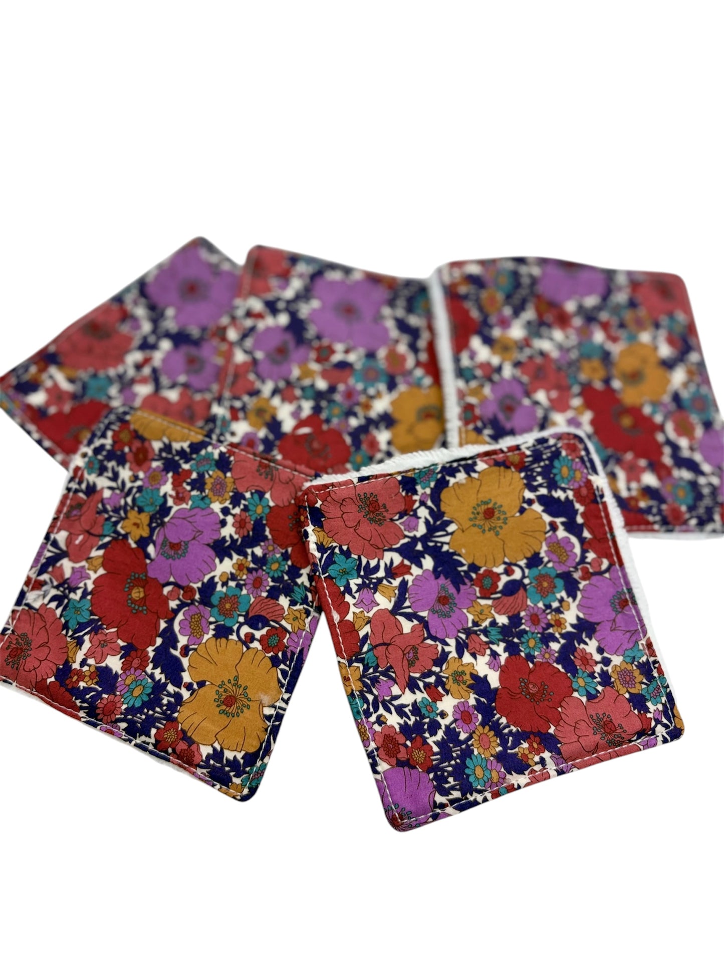 Lot de 5 lingettes lavables " Cléa  "