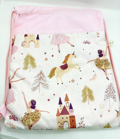 Pochon à cordon " Petite ballerine" Personnalisable - Le petit sac à Trésors