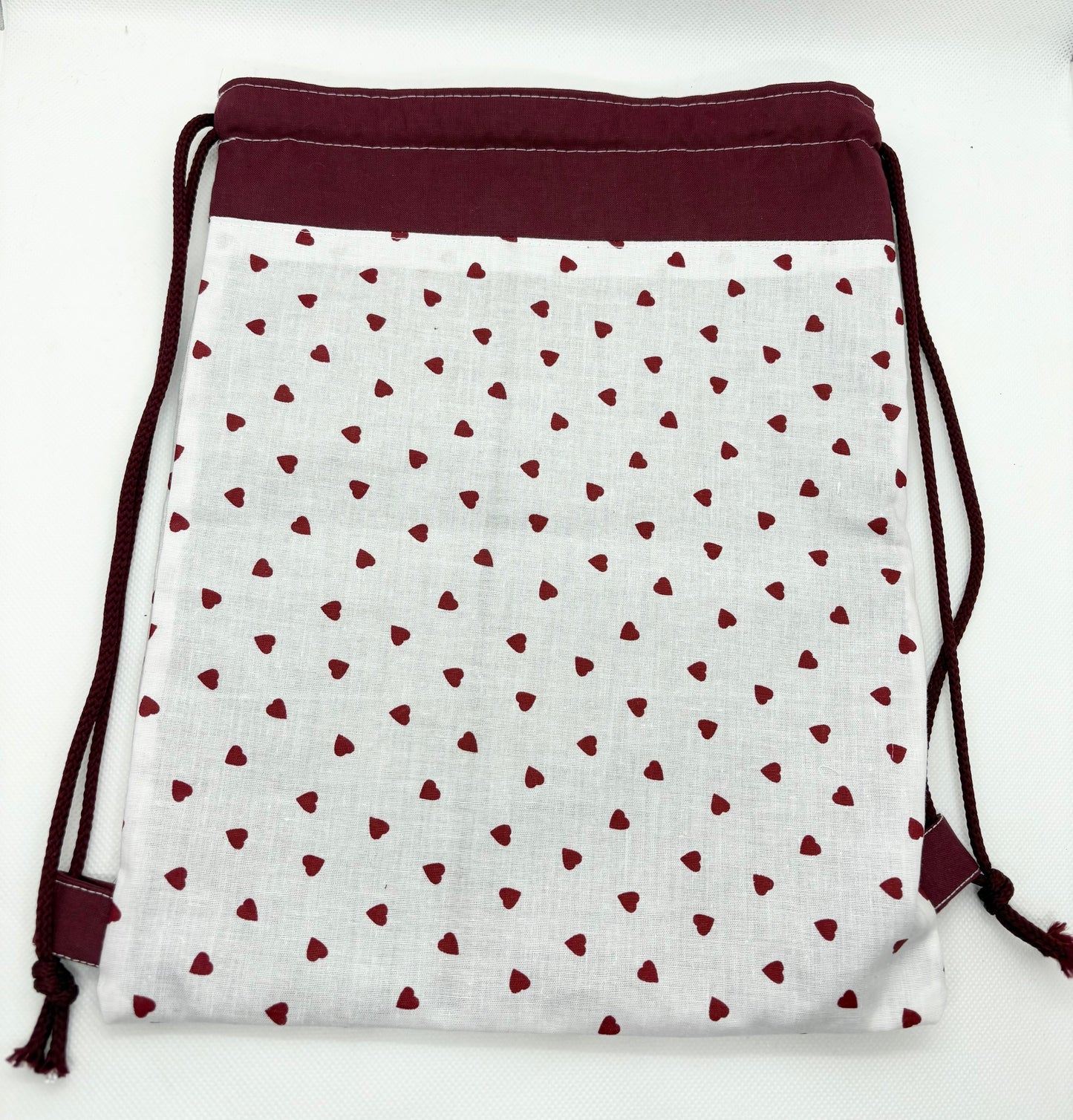 Pochon à cordon " Coeur en fête " Personnalisable - Le Petit Sac à Trésors
