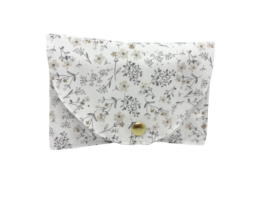 Pochette " Protection hygiénique " - modèle "Elégance Florale "