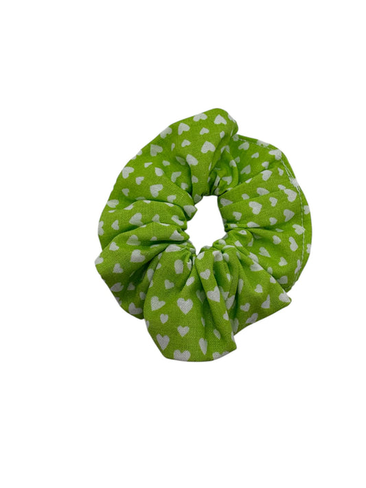 Chouchou " Coeur vert" enfant