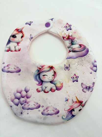 Lot de 2 Bavoirs licorne / 0 à 18 mois