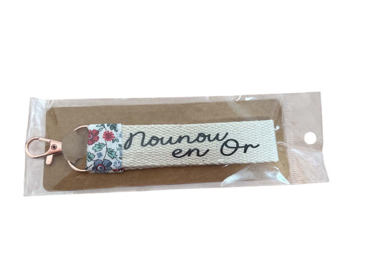 Porte - Clés « Nounou en Or  »