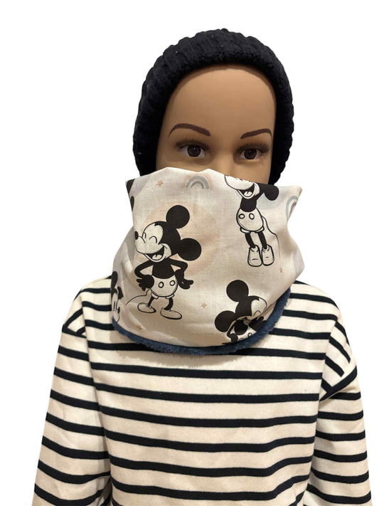 Snood bébé ( 0/2 ans) " Petite souris"