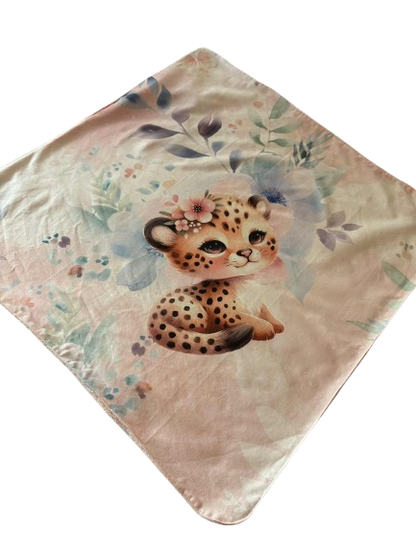 Cape de bain 'Petit Cocoon" - 0/18 mois - éponge bambou rose