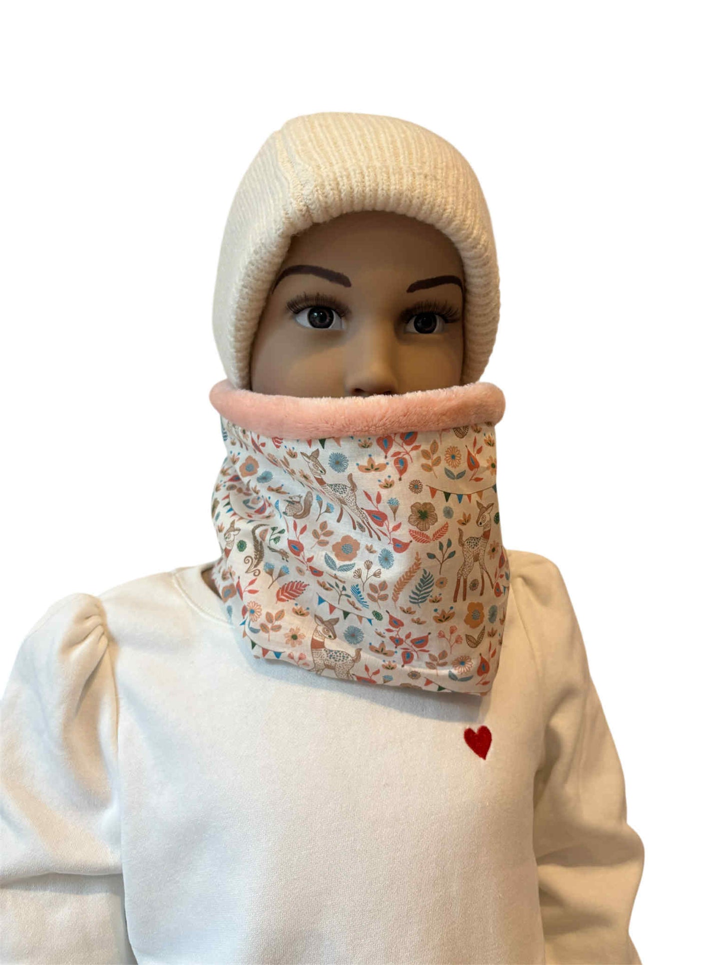 Snood bébé ( 0/2 ans) " Renne des bois"