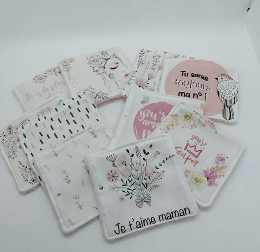 Lot de 10 lingettes - modèle douceur