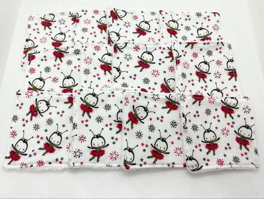 Lot de 12 lingettes Abeilles
