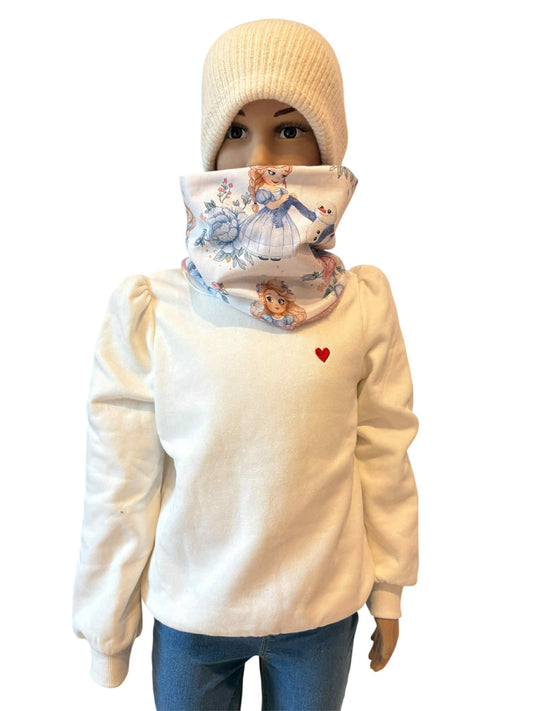 Snood enfant ( 3/ 8 ans )" Flocon de Neige"