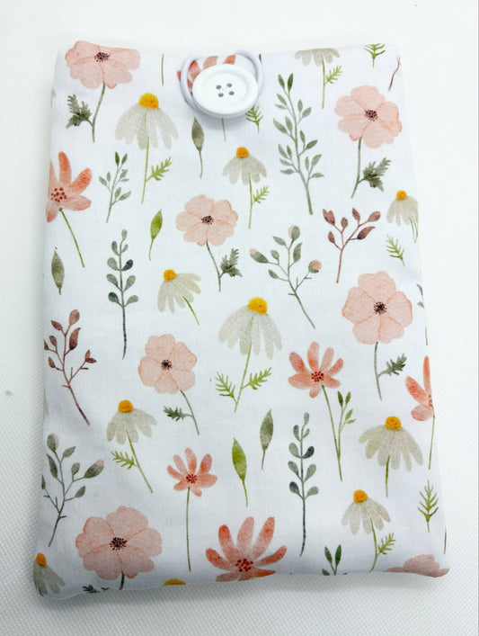 Pochette pour Livre ou Liseuse " Bouquet de Mots " - Modèle Moyen