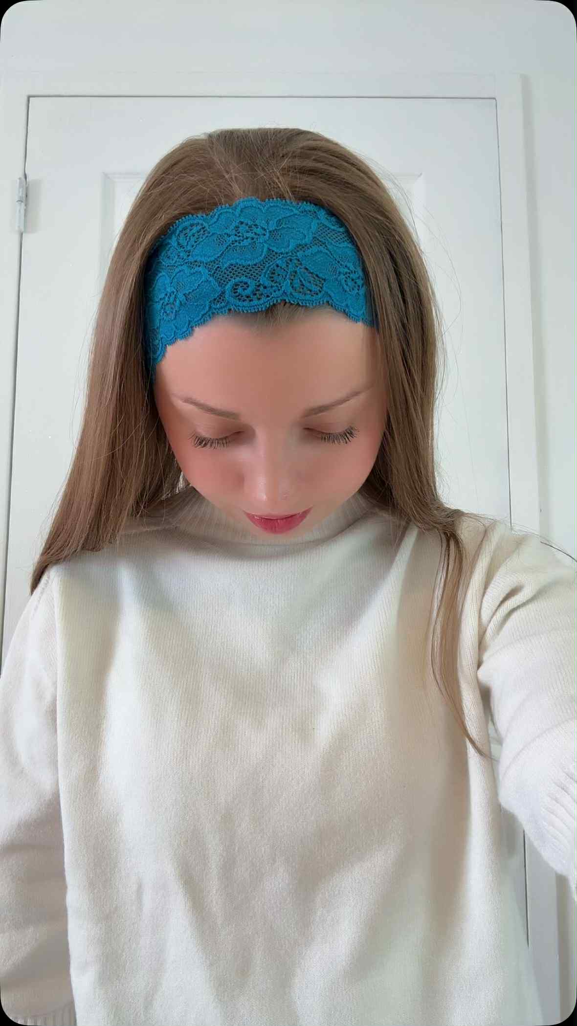 Bandeau à Cheveux " Eclat Turquoise " - Modèle Femme