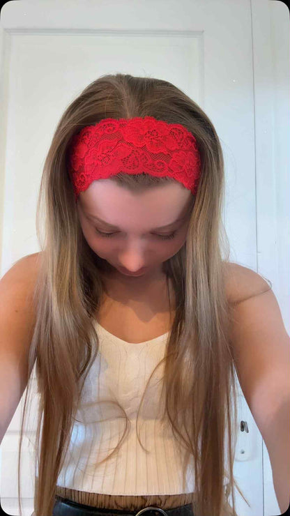 Bandeau à Cheveux " Elégance Ecarlate" - Modèle Femme