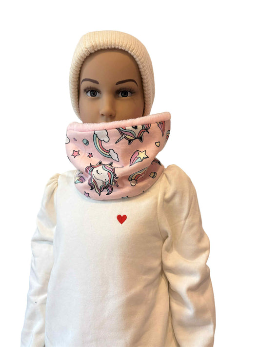 Snood bébé " Licorne " ( 0/2 ans )