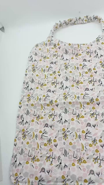 Bavoir maternelle ( 3/5 ans ) - Modèle "Printemps doux"