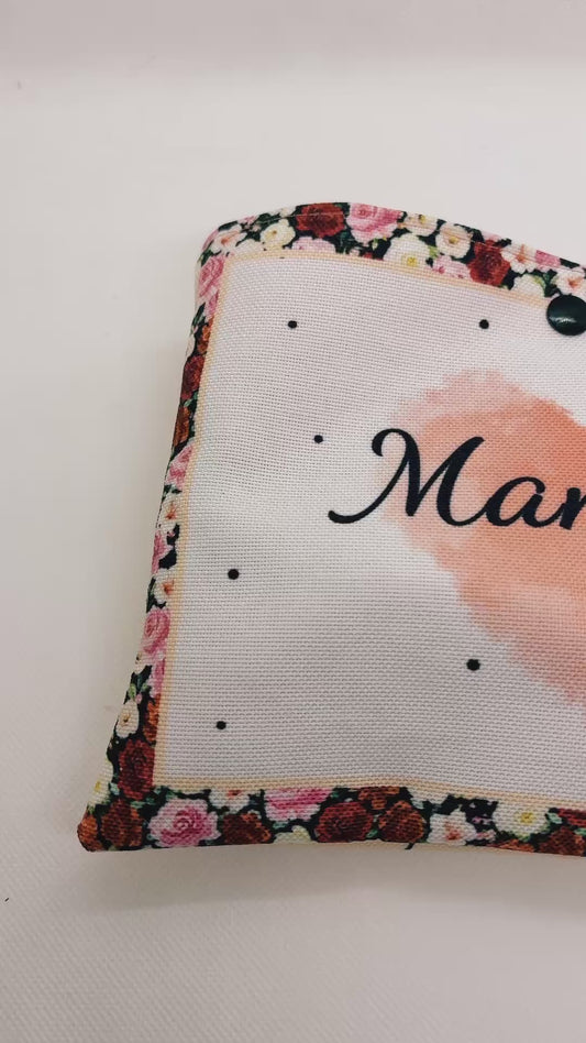 Coffret douceur " Maman" - Spécial Fête des Mères -Lot de 8 lingettes lavables + jolie pochette