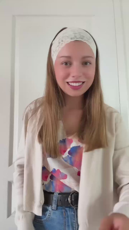 Bandeau à Cheveux " Caresse Ecarlate "