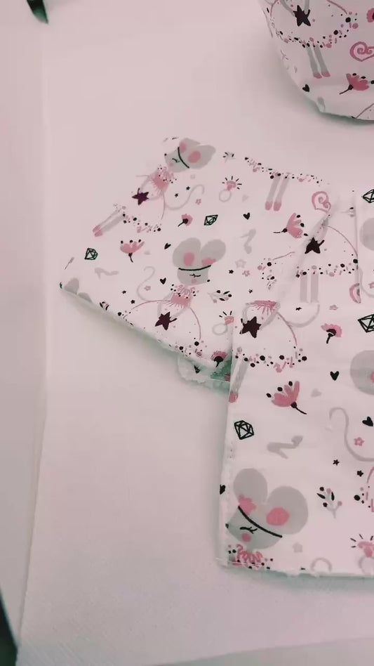 Lingettes lavables ( 8 lingettes) bébés & panière zéro déchet