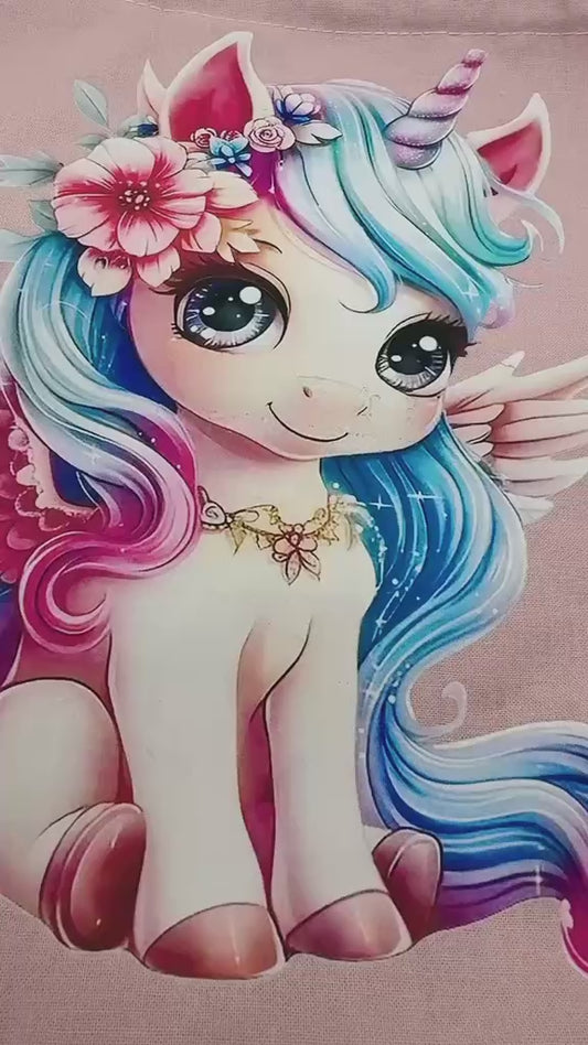 Pochon à cordon " Licorne Magique " Personnalisable - 2/3 ans Le Petit Sac à Trésors
