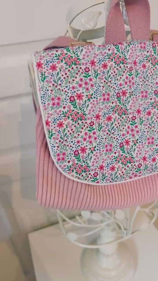 Sac à dos maternelle " Fleurs de Velours "