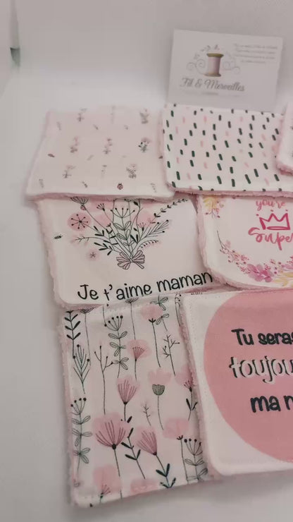 Lot de 10 lingettes - modèle douceur