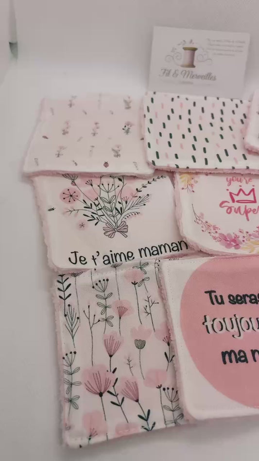 Lot de 10 lingettes - modèle douceur