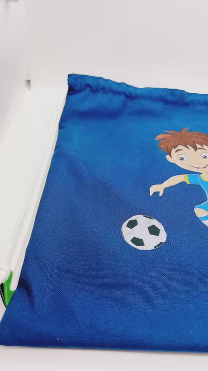 Pochon à Cordon " Petit Footballeur " Personnalisable - Le petit sac à Trésors