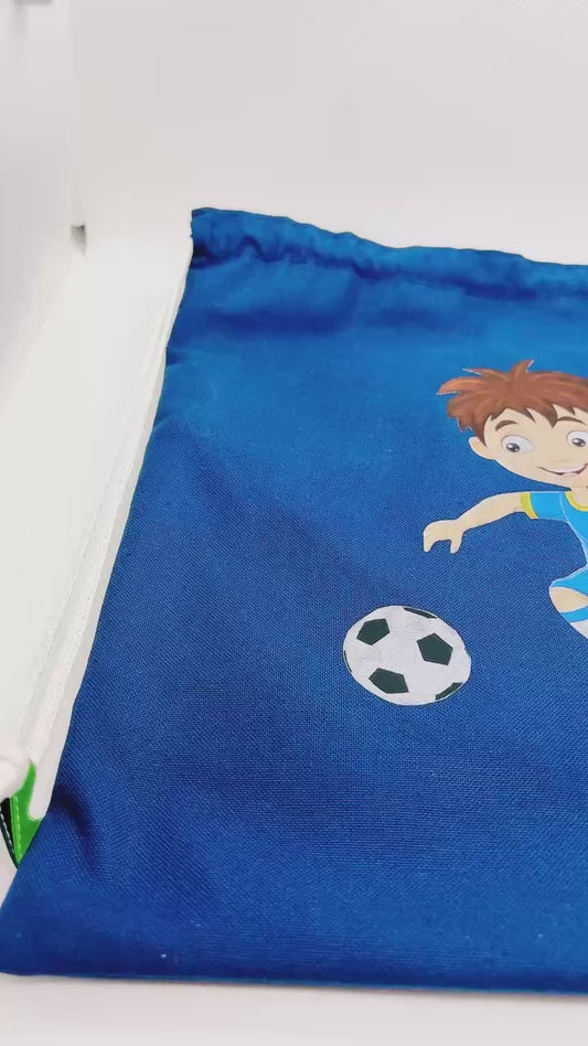 Pochon à Cordon " Petit Footballeur " Personnalisable - Le petit sac à Trésors